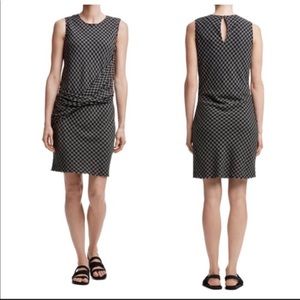 James Perse Twisted Drape Wool-Blend Shift Dress